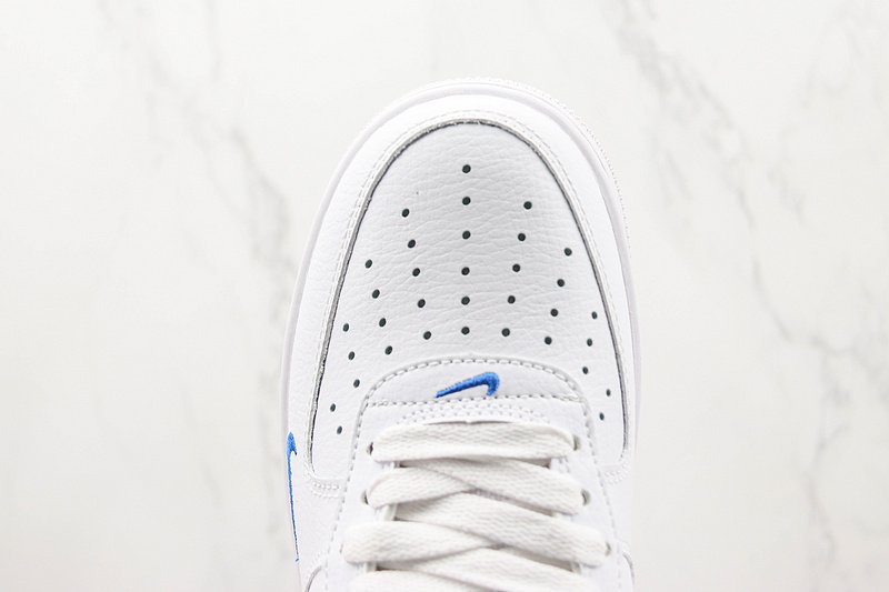 Nike Air Force 1 Low "White/Blue/Reflective Swoosh" фото № 4