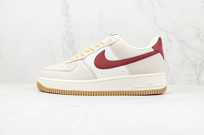 Nike Air Force 1 Low "Rice White/Wine Red/Beige" фото № 2