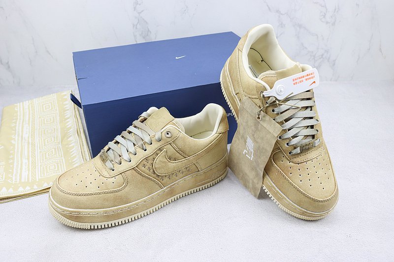 Nike Air Force 1 Low Premium "NAI-KE/Beige" фото № 7