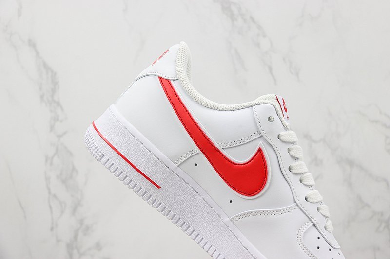 Nike Air Force 1 Low "White/Gym Red" фото № 3