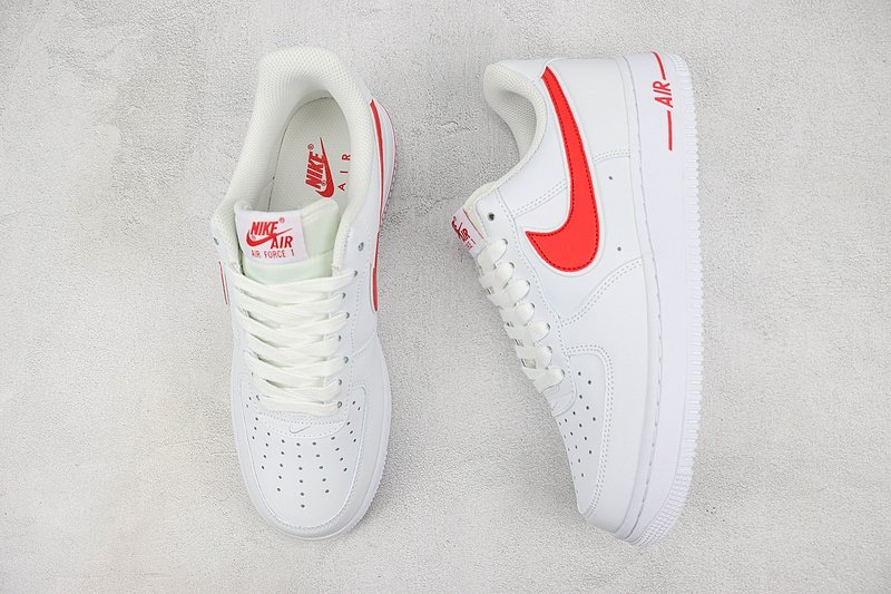 Nike Air Force 1 Low "White/Gym Red" фото № 6