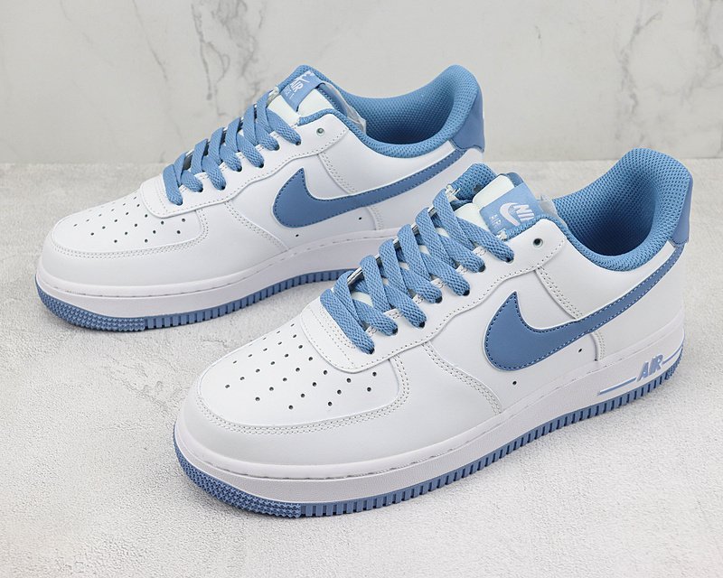 Nike Air Force 1 Low "White/Sea Blue" фото № 5