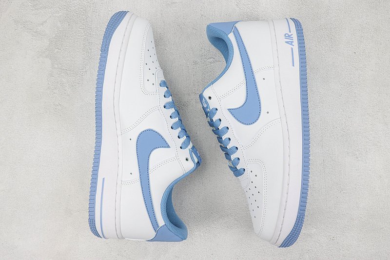 Nike Air Force 1 Low "White/Sea Blue" фото № 6