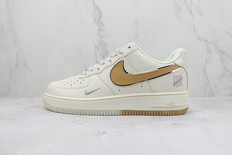 Undefeated x Nike Air Force 1 Low "Brown/Dark Grey/Sliver" фото № 2