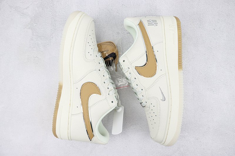 Undefeated x Nike Air Force 1 Low "Brown/Dark Grey/Sliver" фото № 6