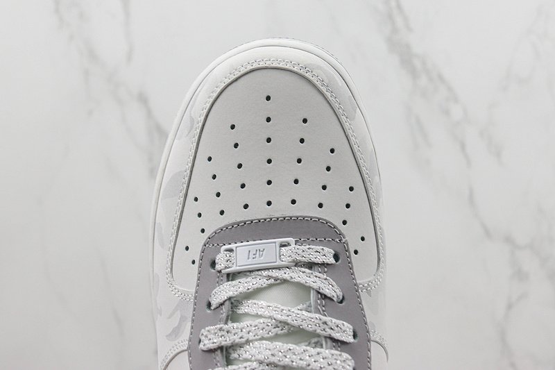 Nike Air Force 1 Low "Grey/Grey Khaki" фото № 4