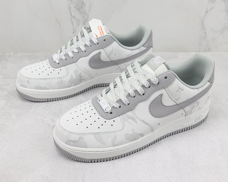 Nike Air Force 1 Low "Grey/Grey Khaki" фото № 5