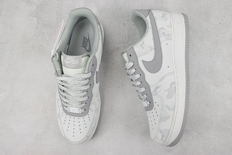 Nike Air Force 1 Low "Grey/Grey Khaki" фото № 7