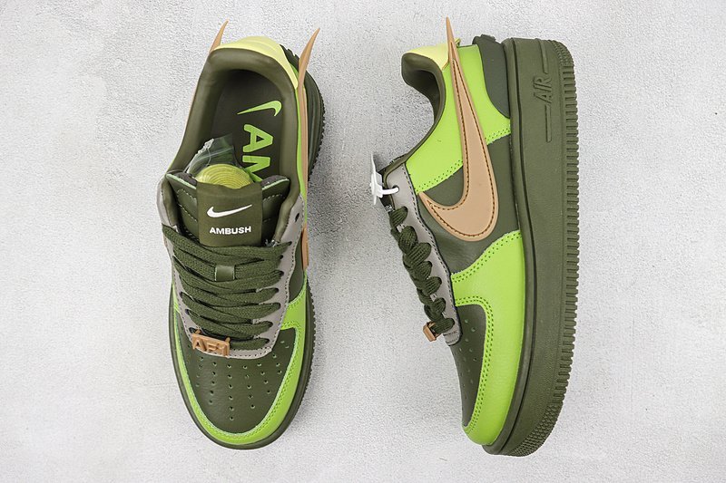 AMBUSH x Nike Air Force 1 Low "Retro Combat/Black/Green" фото № 7