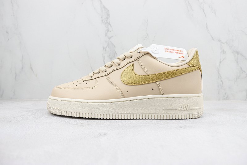 Nike Air Force 1 Low "Gold Swoosh/Beige" фото № 2
