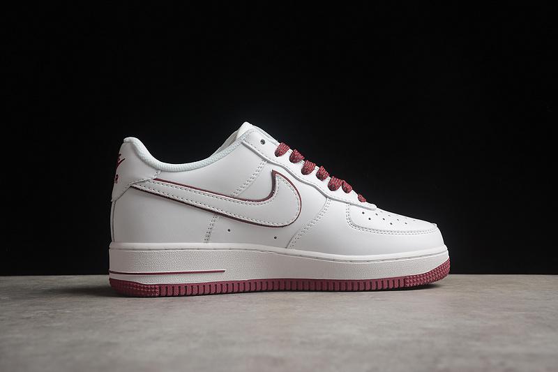 Nike Air Force 1 07 Low "Beverly Hills/White/Dark Red" фото № 3