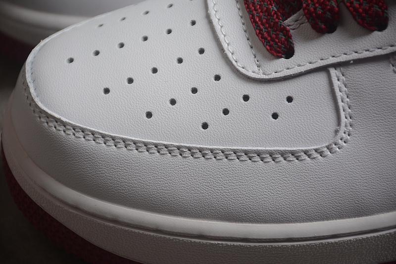 Nike Air Force 1 07 Low "Beverly Hills/White/Dark Red" фото № 5