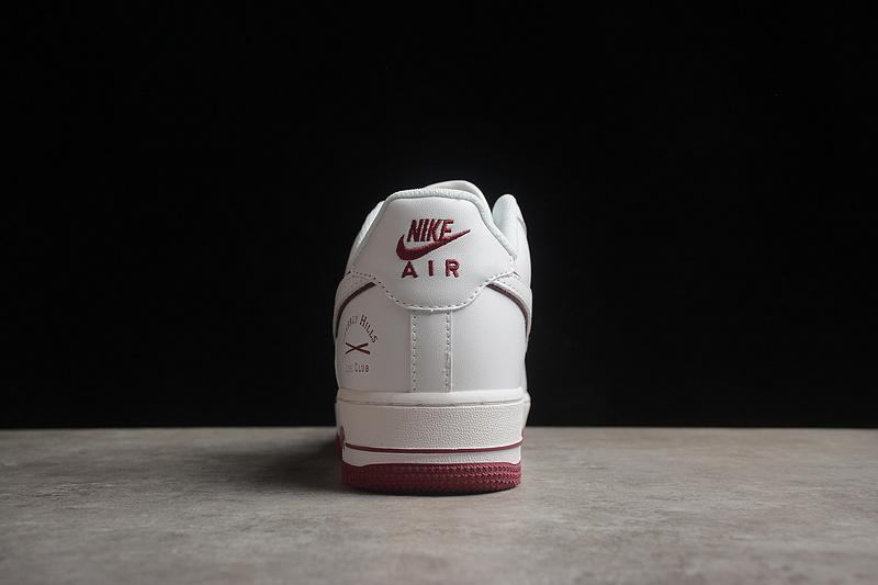 Nike Air Force 1 07 Low "Beverly Hills/White/Dark Red" фото № 8