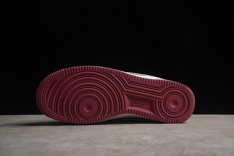 Nike Air Force 1 07 Low "Beverly Hills/White/Dark Red" фото № 9