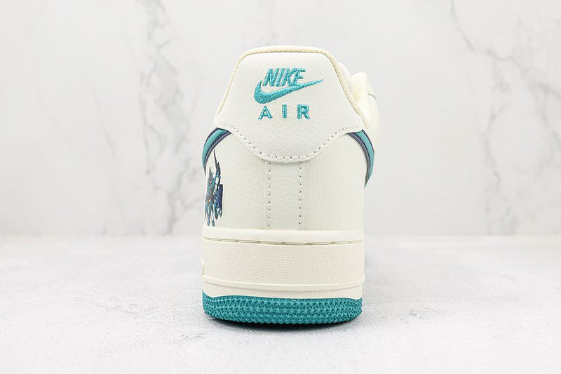 Gundam x Nike Air Force 1 Low "White/Green" фото № 9