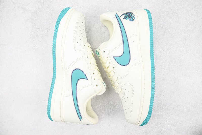 Gundam x Nike Air Force 1 Low "White/Green" фото № 7