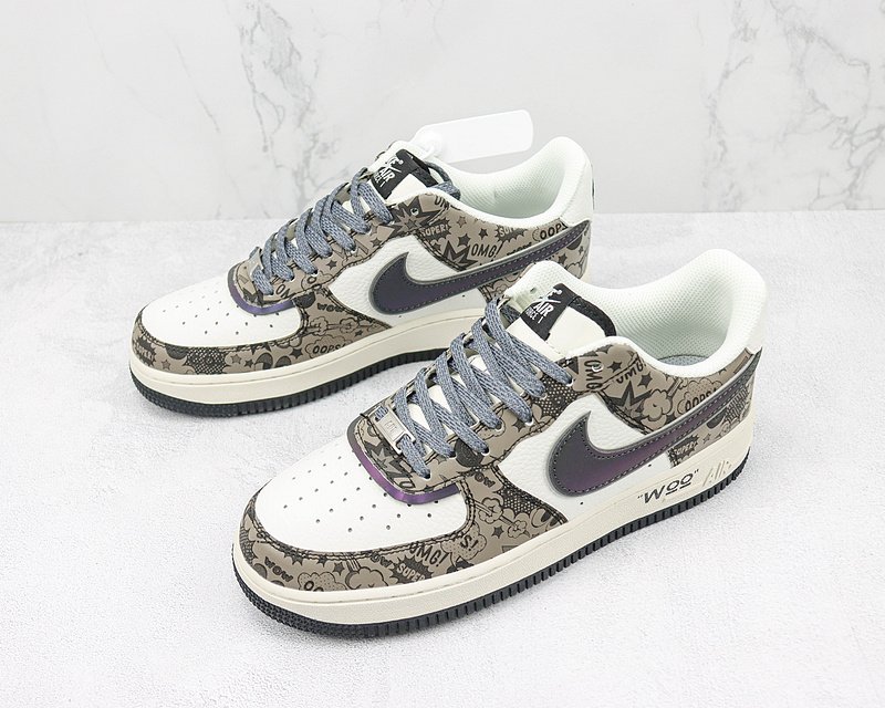 Nike Air Force 1 Low "Hacker Browm/Beige/White/Black" фото № 5