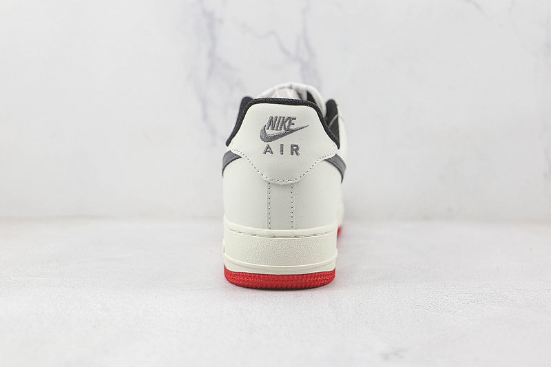 Nike Air Force 1 Low "Rice White/Black/Red" фото № 9