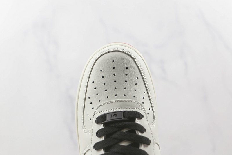 Nike Air Force 1 Low "Rice White/Black/Red" фото № 4