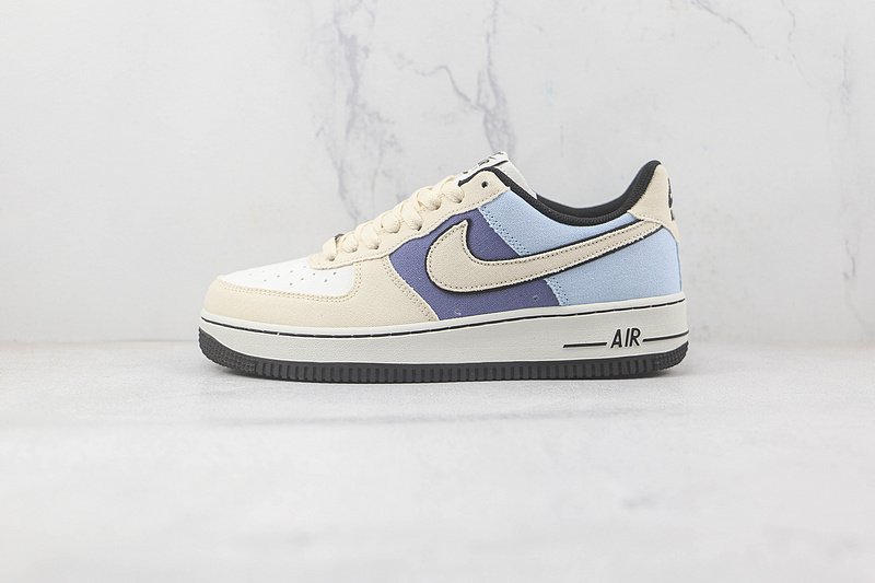 Nike Air Force 1 Low "Navy Blue/Purple/Black" фото № 2