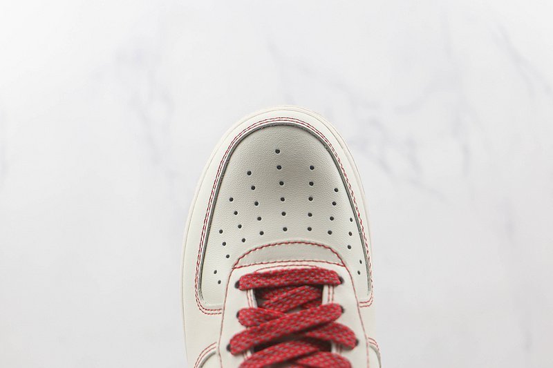 Nike Air Force 1 Low "Beige Red Canvas" фото № 4