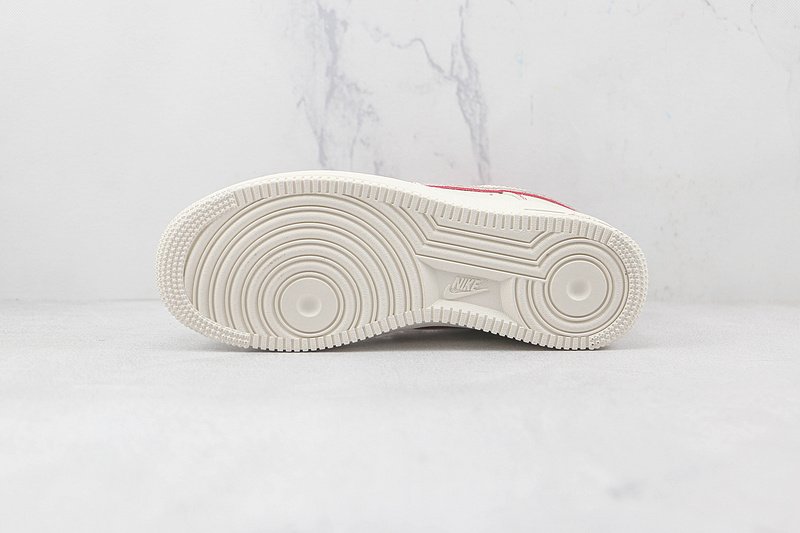 Nike Air Force 1 Low "Beige Red Canvas" фото № 8