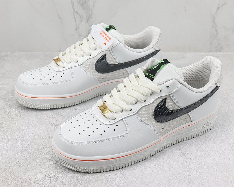 Nike Air Force 1 Low "White/Cream/Black" фото № 5