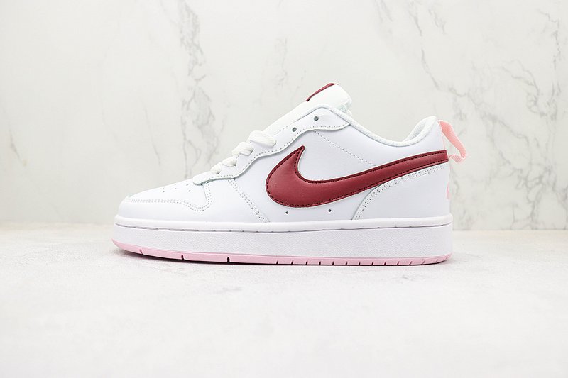 Nike Court Borough Low 2 "White/Dark Beetroot" фото № 2