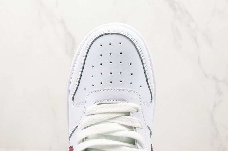 Nike Court Borough Low 2 "White/Dark Beetroot" фото № 4