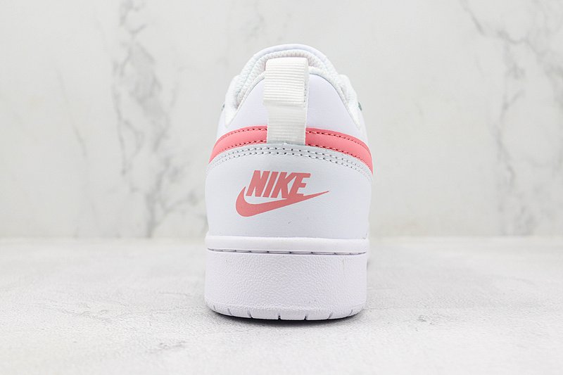 Nike Court Borough Low 2 "White/Coral Chalk" фото № 9