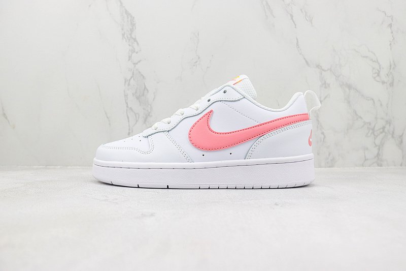 Nike Court Borough Low 2 "White/Coral Chalk" фото № 2