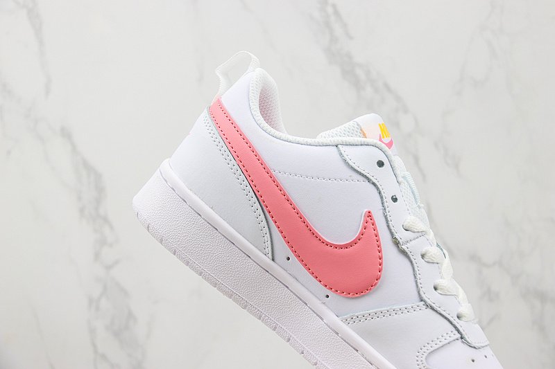 Nike Court Borough Low 2 "White/Coral Chalk" фото № 3