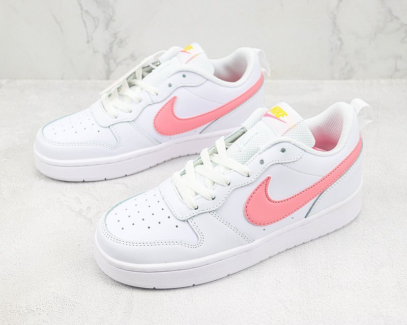 Nike Court Borough Low 2 "White/Coral Chalk" фото № 5