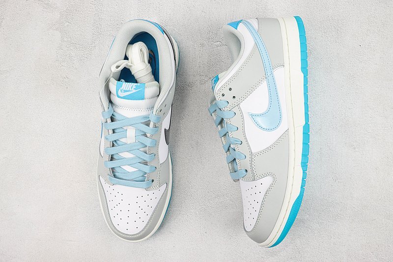 Nike Dunk Low 520 "White/Grey/Blue" фото № 6