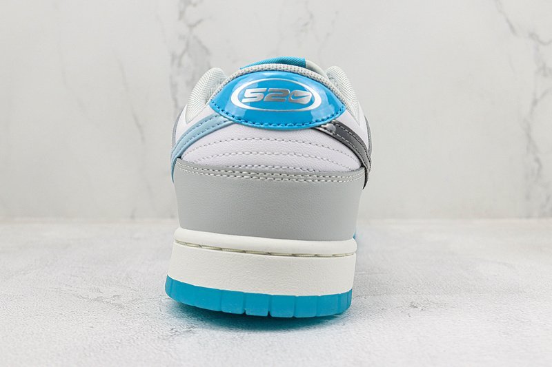 Nike Dunk Low 520 "White/Grey/Blue" фото № 8