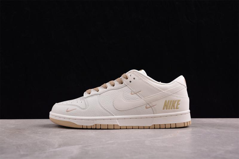 Nike Dunk Low Triple Swoosh "White/Beige" фото № 5