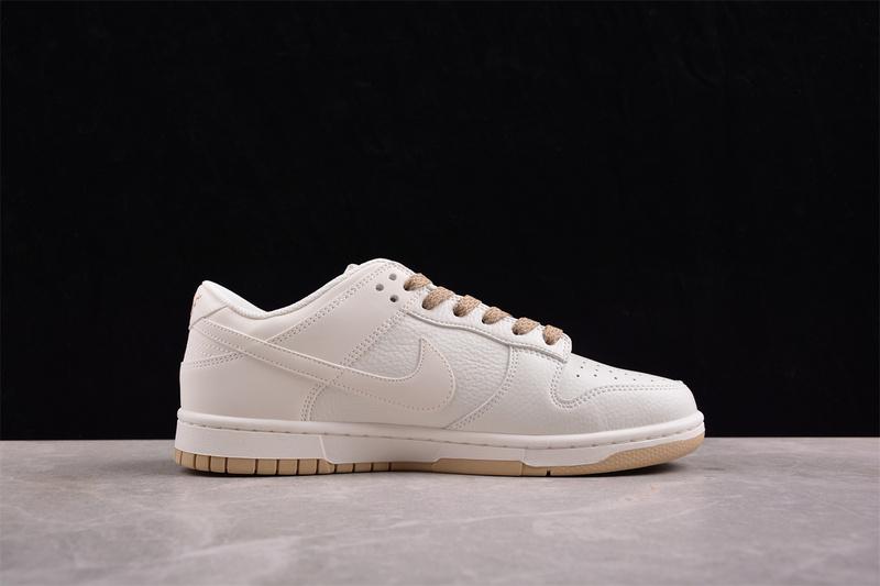 Nike Dunk Low Triple Swoosh "White/Beige" фото № 4