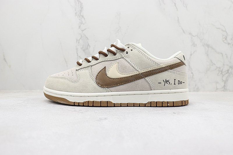 Nike Dunk Low SE 85 Double Swoosh "Grey Brown" фото № 2