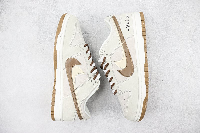 Nike Dunk Low SE 85 Double Swoosh "Grey Brown" фото № 7