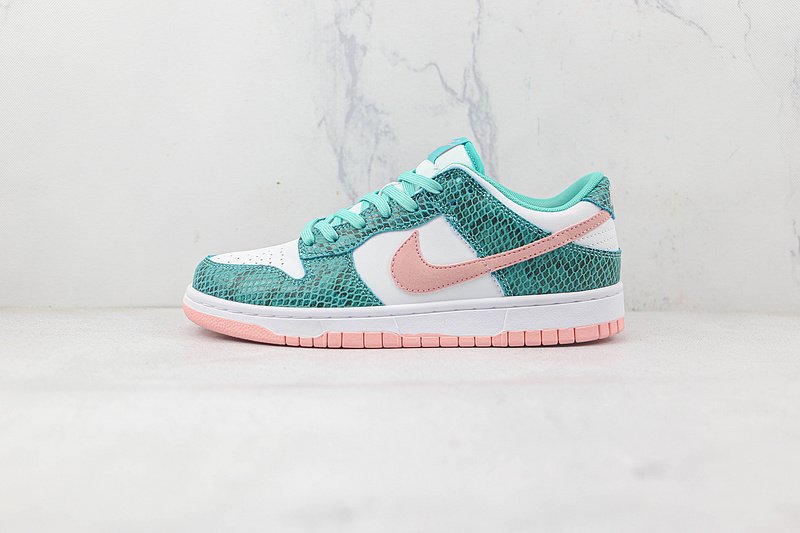 Nike Dunk Low "Snakeskin/Washed Teal/Bleached Coral" фото № 2