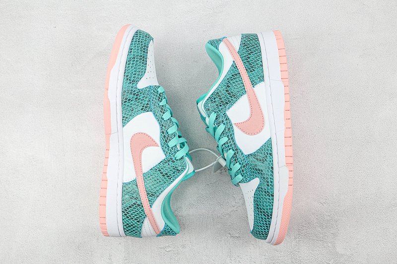 Nike Dunk Low "Snakeskin/Washed Teal/Bleached Coral" фото № 7