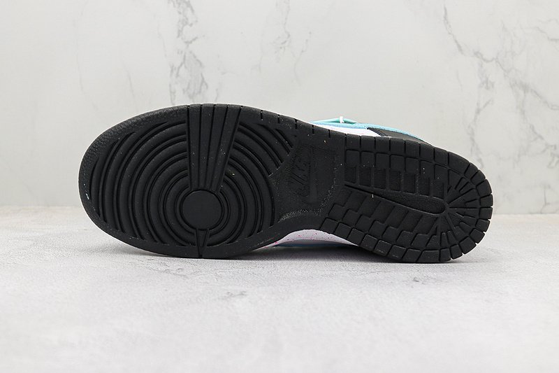 Nike Dunk Low Multi Swoosh "Black/White/Turquoise" фото № 8
