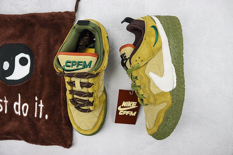 Cactus Plant Flea Market X Nike Dunk Low "Olive/Brown" фото № 6