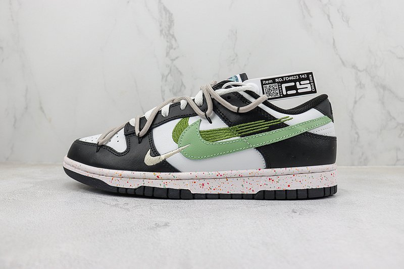 Nike SB Dunk Low "Black/Green/White" фото № 2
