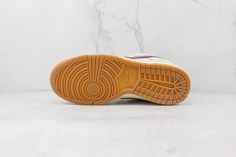 Nike Dunk Low "Light Grey/Bordo" фото № 8