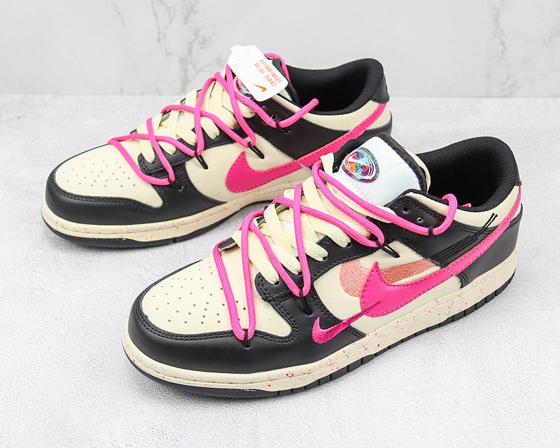 Nike Dunk Low 85 Double Swoosh "Pink/Navy Pink" фото № 5