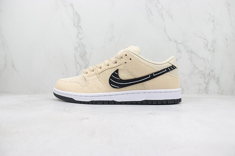 Albino & Preto x Nike Dunk Low "Fossil/Black-Sail" фото № 2