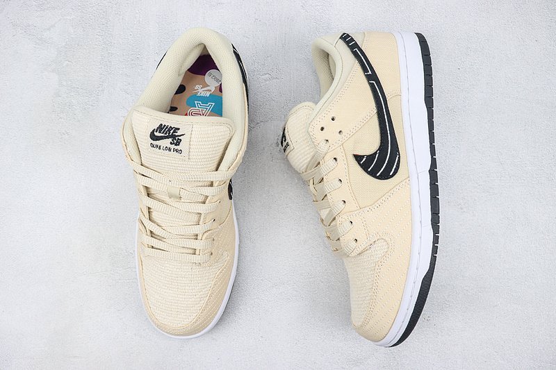 Albino & Preto x Nike Dunk Low "Fossil/Black-Sail" фото № 6
