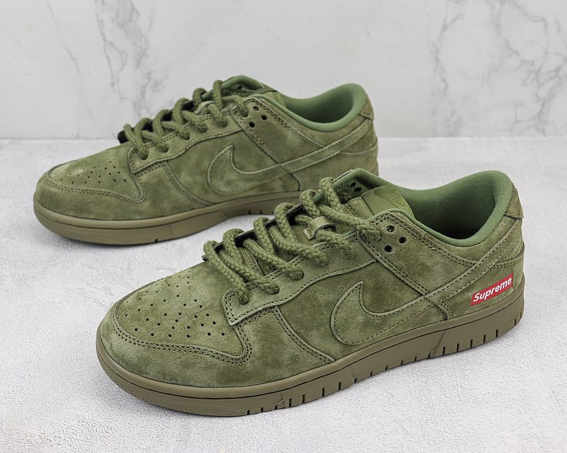 Supreme x Nike Dunk Low "Army Green" фото № 5