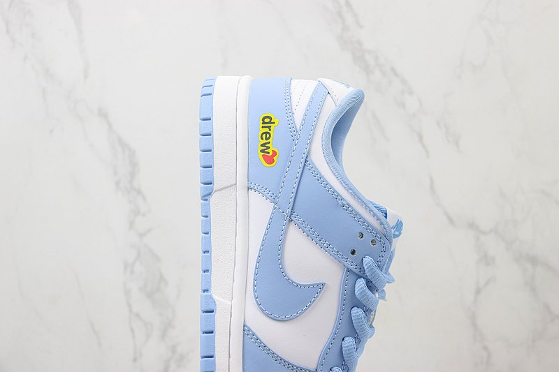drew x Nike Dunk Low "Blue/White" фото № 3